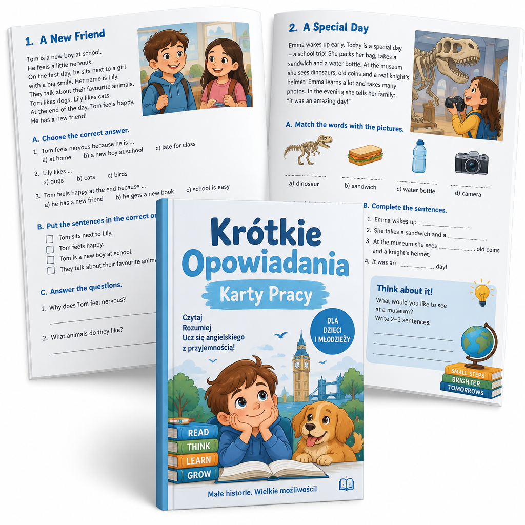 Krótkie Opowiadania – Karty Pracy